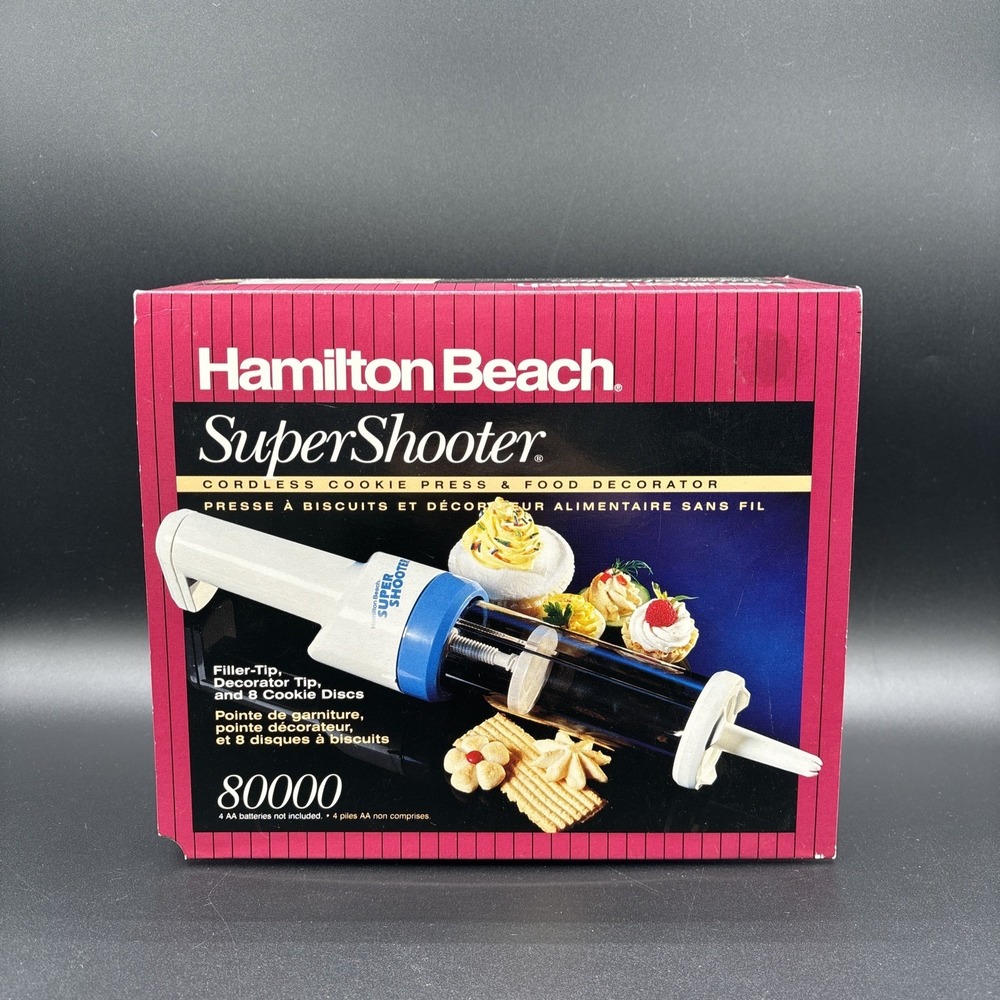 Hamilton Beach The‎ Super Shooter Cordless Cookie Press Food Decorator 80000